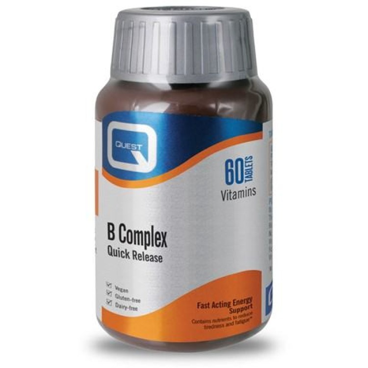 QUEST VITAMIN B-COMPLEX QUICK RELEASE 60tabs